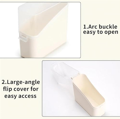 1PC Cheese Slice Storage Box - Fridge Organizer Containers for Cheese, Tea Bags, Spices- Clear Lids