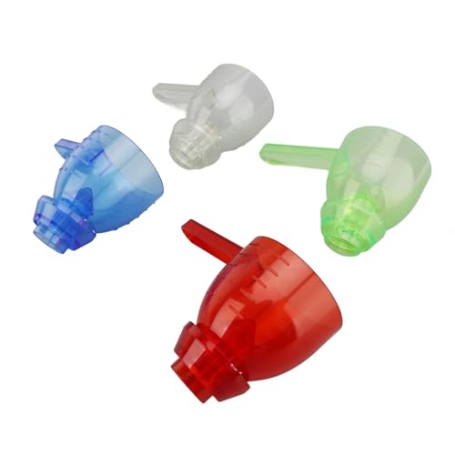 Measuring Spoon 4pcs Spill Proof Leakproof Funnel Spoon, Convenient Portable Convenient Portable Measuring Spoon Leaky Single Measuring Spoon for Kitchen Milk Coffee Protein Powder