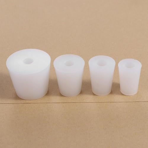 Reusable Silicone Hollow Conical Wine Stopper, Alkali Resistant Glass Bottle Stopper Wide Mouth Tube Stopper(2) - size: 2