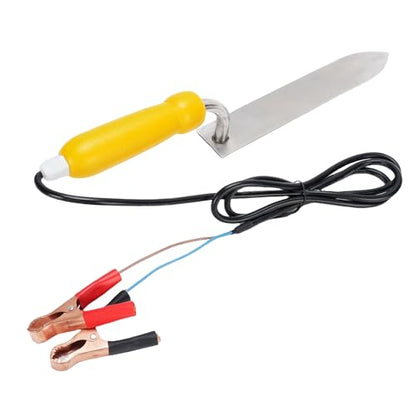 Fdit Stainless Steel Electric Honey Cutter, Adjustable Electric Honey Uncapping Knife for Beekeeper, Wax Scraper Uncapping Cutter Tool