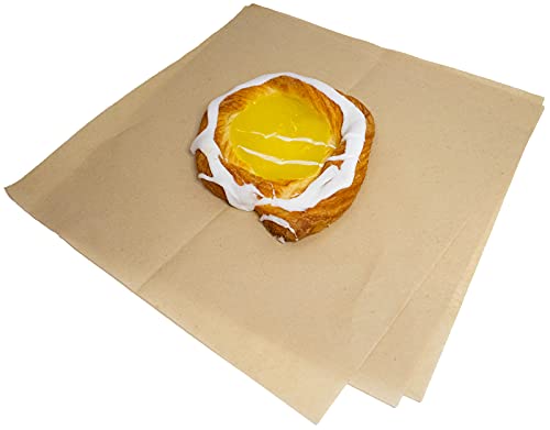 MADE IN USA 1,000 Sheets of Grease-Resistant Food Grade Waxed Kraft Deli Tissue Paper, 12" X 12" (Natural Kraft) - color: Natural Kraft