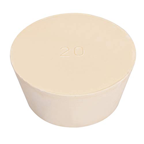 uxcell White Tapered Shaped Solid Rubber Stopper for Lab Tube Stopper Size 93-113mm 1pcs - size: 92x118x54mm