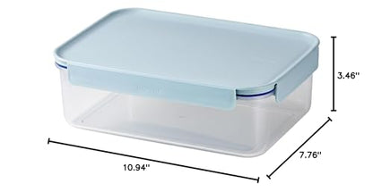 LocknLock Classic-Plus Plastic Food Storage Container | Airtight Plastic Food Storage Containers with Lids | BPA Free Stackable Food Storage for Meal Prep, Leakproof, Freezer & Dishwasher Safe, 2.1L - size: 2.1L