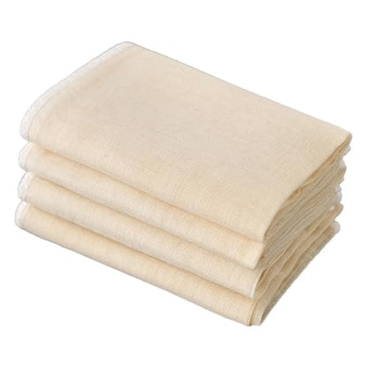 Cheese Cloth for Straining,10pcs 20x20 Inch Unbleached Cotton Pre-Cut Fabric,Reusable Muslin Cloth Hemmed Cheesecloth,for Straining, Making Yogurt, Juicing, Cooking Turkey, Baking
