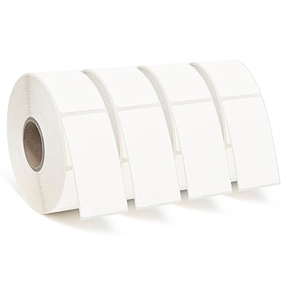 ESSENTIAL 2000 Dissolvable Food Labels, 1 x 2 Inch Blank White Dissolvable Canning Labels for Food Storage, Food Containers, Mason Jars, Freezer(4 Roll - 2000 Labels) - size: 4 Roll -2000 Labels