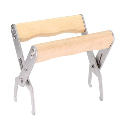 Bee Hive Frame Grip Stainless Steel Bee Frame Clip Beekeeping Clamp Tools Nests Box Holder Capture Beehive Equipment Queen Rearing System Tool for Beekeeeper(Natural) - color: Natural