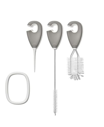 OXO Tot Cleaning Set for Straw & Sippy Cup - Pebble