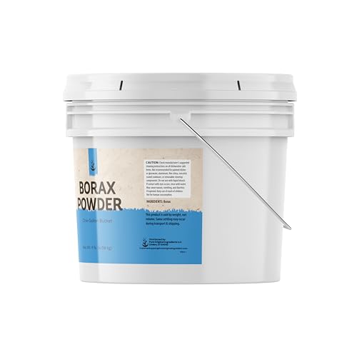PURE ORIGINAL INGREDIENTS Borax Powder (1 Gallon) Multipurpose Cleaner & Laundry Booster, Deodorizer & Stain Remover - size: 144 Ounce (Pack of 1)