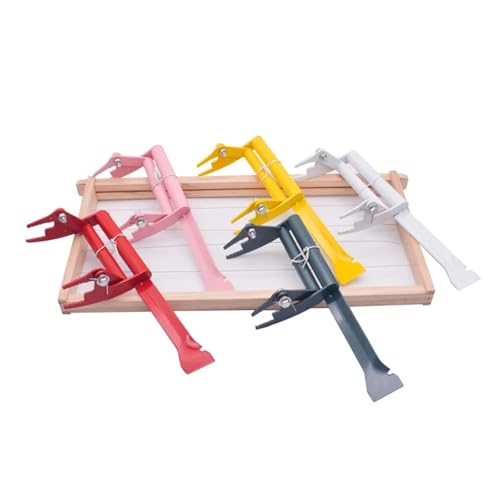 Bee Hive Frame Grip Beehive Frame Holder Bee Nest Box Frame Holder Lift Gripper Beehive Clip Holder Beekeeping Capture Frame Gripper Bee Hive Tools Red for Beekeeeper(27x11cm) - size: 27x11cm