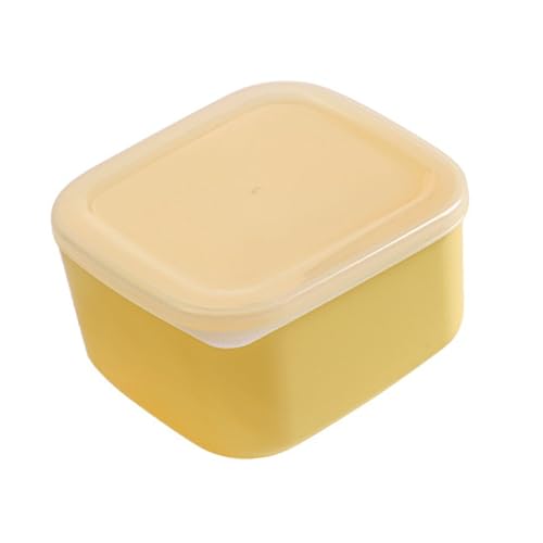 TOPINCN Cheese Holder, Airtight Sliced Cheese Container with Lid, Plastic Refrigerator Storage Box for Cheese Vegetables Fruits, Cheese Storage Box for Fridge (S) - size: S