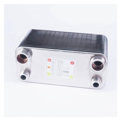 32 Plates Heat Exchanr Beer Wort Chiller Cooler SUS 304 Stainless Steel for Homebrew Cooling Robust Construction