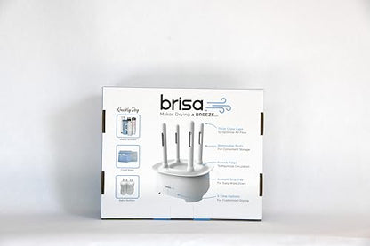 Brisa Rack: Powered Drying for reusables bottles, bags, and containers - Heated Air Drying Technology - Home Essential Drying Rack Kitchen Tool - White - color: White