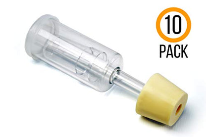(10 Pack) Three-Piece Airlock and Drilled #6 Stopper Fermentation Beer Making Wine Making Kombucha Fits Gallon Jugs