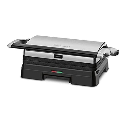 Cuisinart Griddler® Indoor Grill & Panini Press, Dishwasher-Safe Nonstick Cooking Plates, Stainless Steel, GR-11P1 - style: Griddler