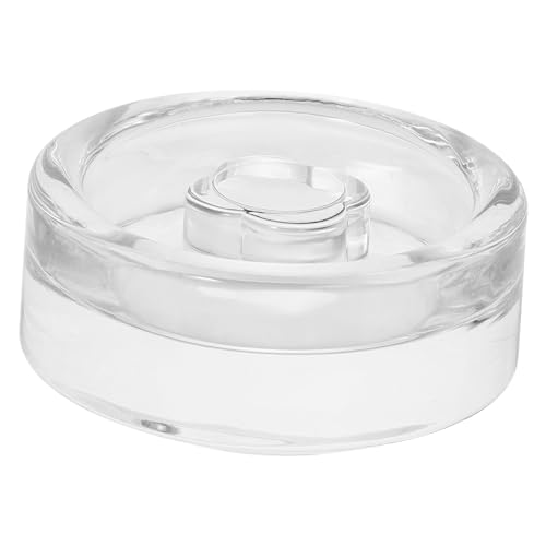 PRETYZOOM Wide Mouth Mason Jar Fermentation Glass Weight Lid for Pickle Can Lids Practical Fermenting Cover for Sauerkraut Kimchi Canning Easy Grip Glass Weight for Home Fermenting Jars