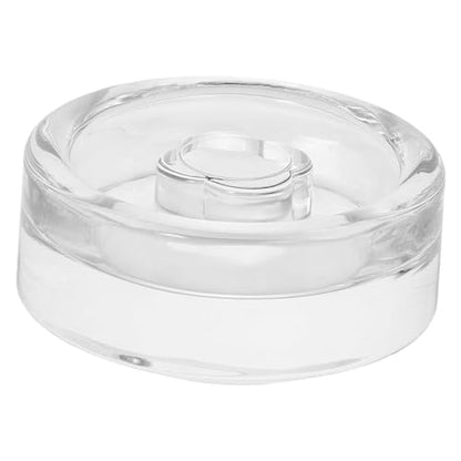 PRETYZOOM Wide Mouth Mason Jar Fermentation Glass Weight Lid for Pickle Can Lids Practical Fermenting Cover for Sauerkraut Kimchi Canning Easy Grip Glass Weight for Home Fermenting Jars