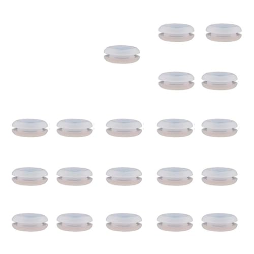 Brewing Accessories Airlock Grommet Silicone Grommets for Homebrewing Beer Wine Straws Mead Wine Sauerkraut Kimchi 20 Pack Brewing Accessories(Clear) - color: Clear