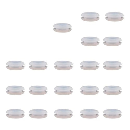 Brewing Accessories Airlock Grommet Silicone Grommets for Homebrewing Beer Wine Straws Mead Wine Sauerkraut Kimchi 20 Pack Brewing Accessories(Clear) - color: Clear