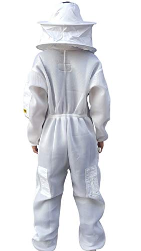 Beekeeping Suit Ventilated Air Mesh with Fencing Veil & Round Brim Hat
