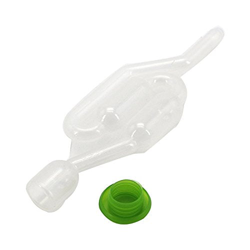 1PC S Shape Twin Bubble Airlock, One Way Exhaust Valve Bubble Airlock Homebrew Fermentation for Wine Beer Making