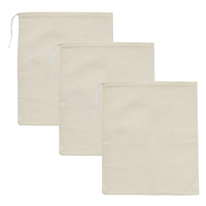 3 PCS Nut Milk Bag, 12" x 13.8" Cheese Cloths Bag for Straining, Natural Unbleached Cotton Cheesecloth Bags, Reusable Strainer Bags for Juice, Almond Milk, Yogurt, Coffee - size: 13.7"x11.8"