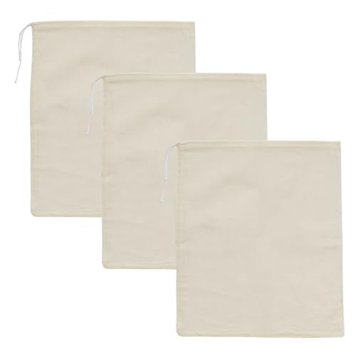 3 PCS Nut Milk Bag, 12" x 13.8" Cheese Cloths Bag for Straining, Natural Unbleached Cotton Cheesecloth Bags, Reusable Strainer Bags for Juice, Almond Milk, Yogurt, Coffee - size: 13.7"x11.8"
