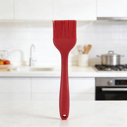 2 Pack Silicone Basting Brush for Cooking & Baking, High Heat Resistant Pastry Brush for BBQ Grilling, Marinating, Oil Spreading Food Grade, Dishwasher Safe Kitchen Gadgets (Red & Purple)