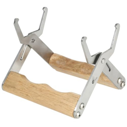 Zerodeko Beekeeping Frame Gripper Set 3pcs with Wood and Stainless Steel Versatile Hive Frame Holder Sturdy Clip with Longterm Usability for Honey Harvesting and Beekeeping