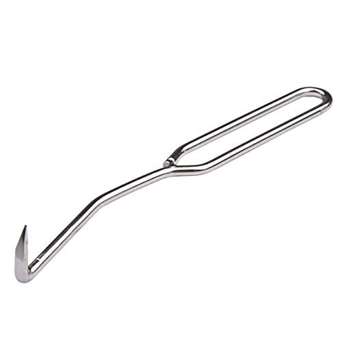 lasenersm 1 Piece Beehive Cleaning Hook Bee Hive Tool Bee Hive Frame Cleaning Tool Beehive Scraper Tool Stainless Steel Hive Scraper Tool Beekeeping Tool Beekeeping Supplies, Silver