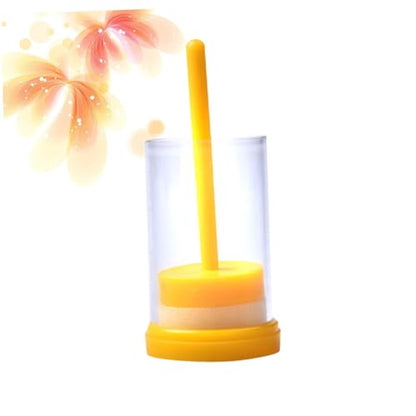 BESPORTBLE Bee Queen Marker Bottle Plunger Easy Use Marking Cage for Beekeeping Yellow Plastic Beekeeping Equipment for Identifying