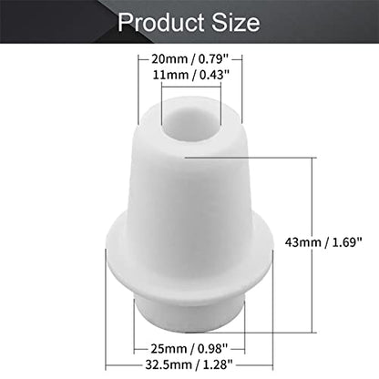 Othmro 1Pcs Drilled Rubber Stopper with Airlock, White Drilled Bungs Stopper with 0.79"-0.98" Hole for Fermentation Use, Homebrewing Beer Kombucha Airlock Stopper