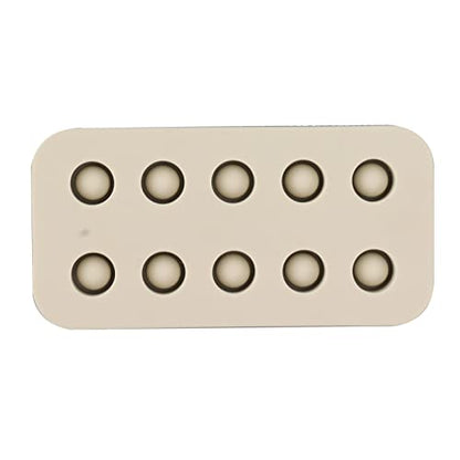 Mold for Queen Cells,Silicone Beekeeping Grafting Cup Mold,Wax Queen Grafting Cups Essential Beekeeping Tool for Queen bee Beekeepers Sturdy applies to Reproduction of Bees (Double Row) - size: Double Row