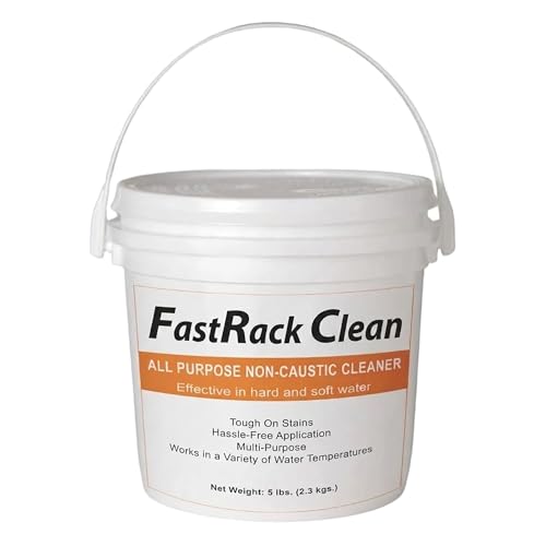 FastClean 5 lbs Non Caustic Cleaner for homebrewing and winemaking by FastRack, Alkaline Homebrew Cleaner with Powerful Formula and Hassle-free Cleanup, Ideal Cleanser for Brewing Equipment - 80 oz - size: 80 Ounce (Pack of 1)