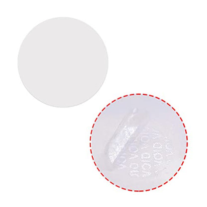 Transparent Blank Tamper Evident Labels Crystal Clear Sealing Package Seal Self Adhesive Security Warranty Void Tamper Proof Stickers (100pcs Round) - style: 100pcs Round
