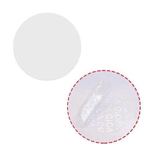 Transparent Blank Tamper Evident Labels Crystal Clear Sealing Package Seal Self Adhesive Security Warranty Void Tamper Proof Stickers (100pcs Round) - style: 100pcs Round