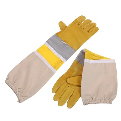 Beekeeping Gloves Beekeeping Gloves Professional Anti Protection Full Length Sleeves Elastic Cuff Dexterity Flexibility Garden for Beekeepers Protected Supplies