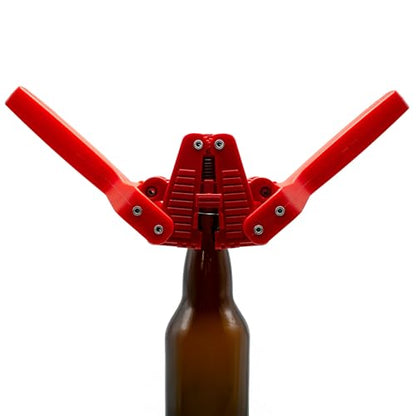 Fermentaholics Beer Bottle Capper & Lid Set – Double Wing Manual Capping Tool with 144 Crown Caps – Fits Standard 12 oz & Homebrew Beer Bottles (Capper & Lid Set -144 Orange Crown Caps) - size: Capper & Lid Set -144 Orange Crown Caps