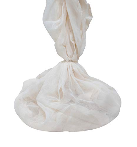 Organic Cheesecloth for Straining - 100% Natural Unbleached Fine Cheesecloth - Perfect for Making Cheese, Queso, Paneer, Idly - Food Grade Muslin, Washable & Reusable Gauze Fabric (36"x36")