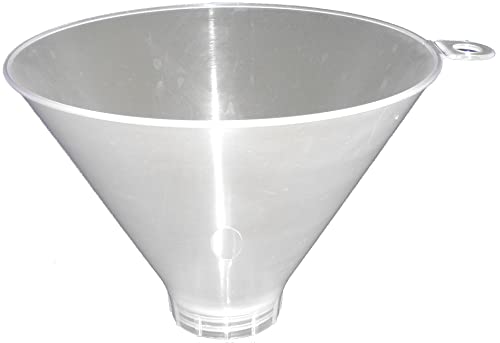 JBK Funnels Kitchen Tool Narrow Spout – Easy, Mess-Free Filling for Bottles, Milk Jugs, Squeeze Containers, Mini Plastic or Metal Jars, Mason Accessories – Clear 5.75" x 4.13" - 1 Pack