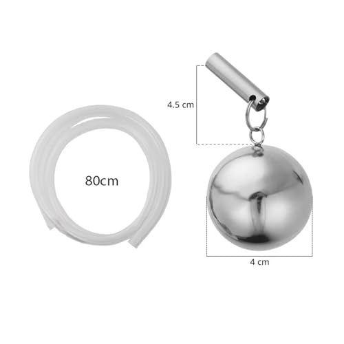 Home Brewing Carbonation Lid with Floating Ball,80cm Dip Tube & Carbonation Keg Lid with Pressure Relief Valve for Fermenter/Corny Keg Brewing Accessories