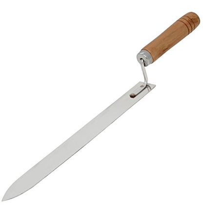 9" Stainless Steel Honey Uncapping Knife Z-Shape Honey Scraper Hive Beekeeping Beekeeper Equipment with Wood Handle