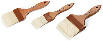 SPARTA Nylon Pastry Brush – 4037100 Pastry Brush for Baking Angled Boar Bristle Brush with Hardwood Handle and Epoxy-Set Bristles for Kitchens, Restaurants or Catering, Food Prep, 4in, Pack of 12 - size: 4" Wide Brush