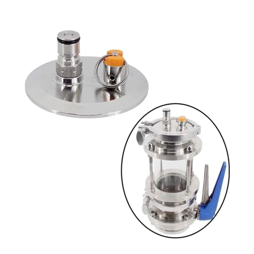 Brewing Equipment 3" TC End Cap with Gas Ball Lock Post and PRV 18 PSI Dry Hopper Accessories Homebrew Conical Fermenter Accessories Brewing Equipment