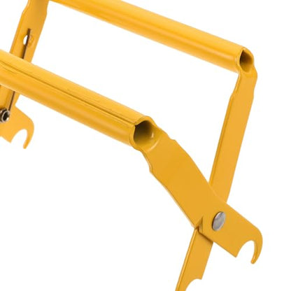 Angoily Bee Hive Frame Holder Yellow Stainless Steel Frame Lifter Tool with Plastic Grip and Beehive for Hive Inspections and Beekeeping