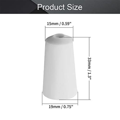 Othmro 10Pcs Drilled Rubber Stopper with Airlock, White Drilled Bungs Stopper with 0.71" Hole for Fermentation Use, Homebrewing Beer Kombucha Airlock Stopper