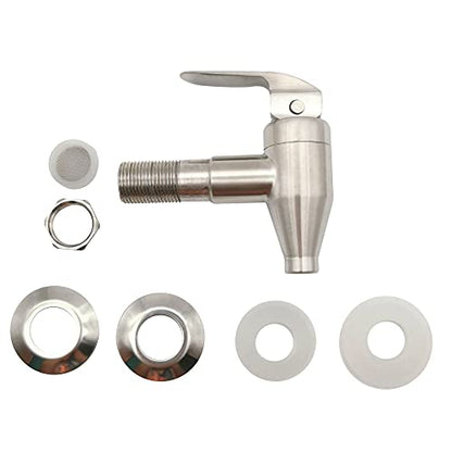 Stainless Steel Spigot For Beverage Dispenser Carafe, Beverage Dispenser Replacement SpigotFor Home Parties, Sun Tea, Water or Kombucha