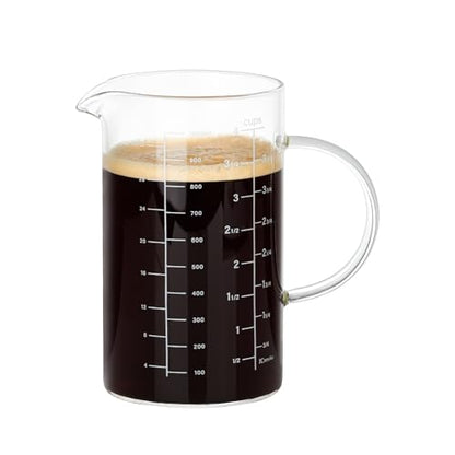 1000ml/4 Cup Measuring Cup,Glass Measuring Cup with Handle,Measuring Pitcher for Kitchen,Baking,Cooking,Restaurant