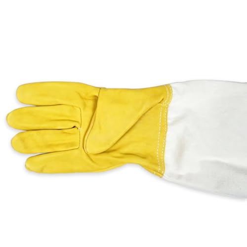 Protective Beekeeping Gloves Long Sleeve Breathable Sheepskin Beekeeping Tool 1 Pair
