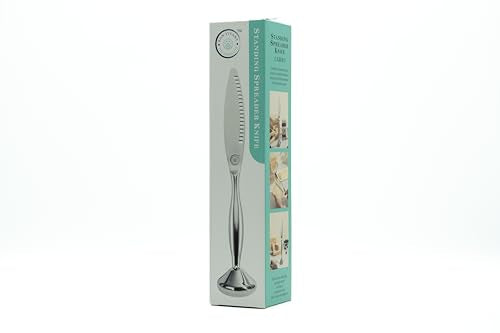 BON VIVANT Standing Knife Curler Stainless Steel Butter Spreader for Jam, Jelly, Marmalade, Condiment, Cheese, Pate - Ergonomic
