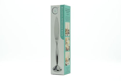BON VIVANT Standing Knife Curler Stainless Steel Butter Spreader for Jam, Jelly, Marmalade, Condiment, Cheese, Pate - Ergonomic